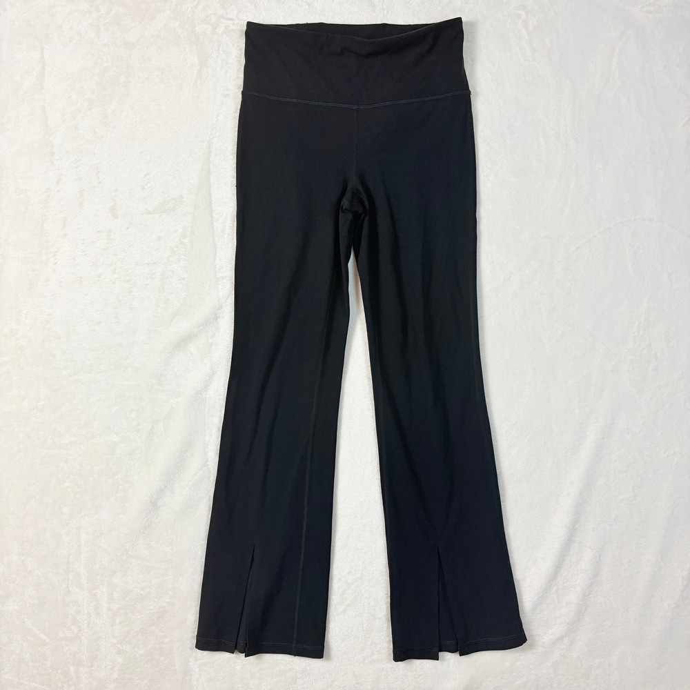 Athleta Elation Split Flare Pant Women M/P Black Excellent High Rise Legging